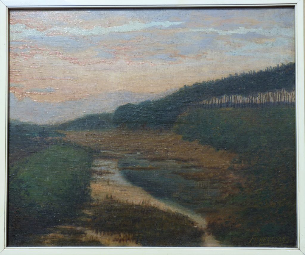 "Avond in de heide" De Pagnevaart in oudenbosch